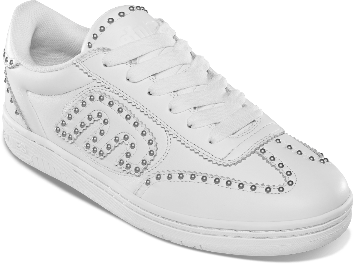 Locut Studs White Low - Top Skate Shoe | etnies Official Low-Top Shoe Etnies Skate Original Sustainability Gear