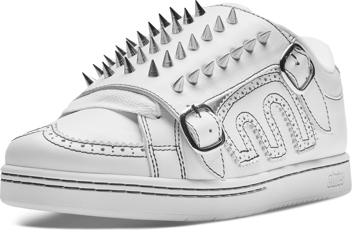Kingpin Spikes White Skate Shoe Streetwear | etnies Official Etnies Skate Original Sustainability Gear