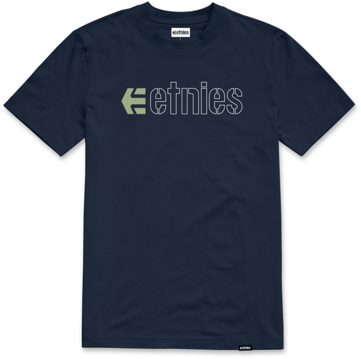 Ecorp Tee blue/green - t-shirt | etnies Official S/S Basic T-Shirt Etnies Skate Original Sustainability Gear