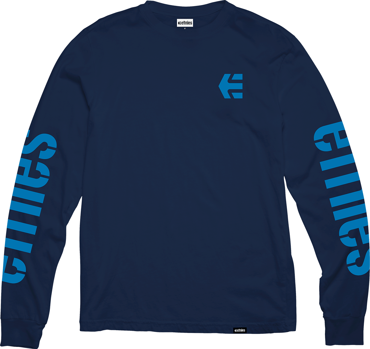 Icon L/S Tee navy/blue - t-shirt | etnies Official L/S Basic T-Shirt Etnies Skate Original Sustainability Gear