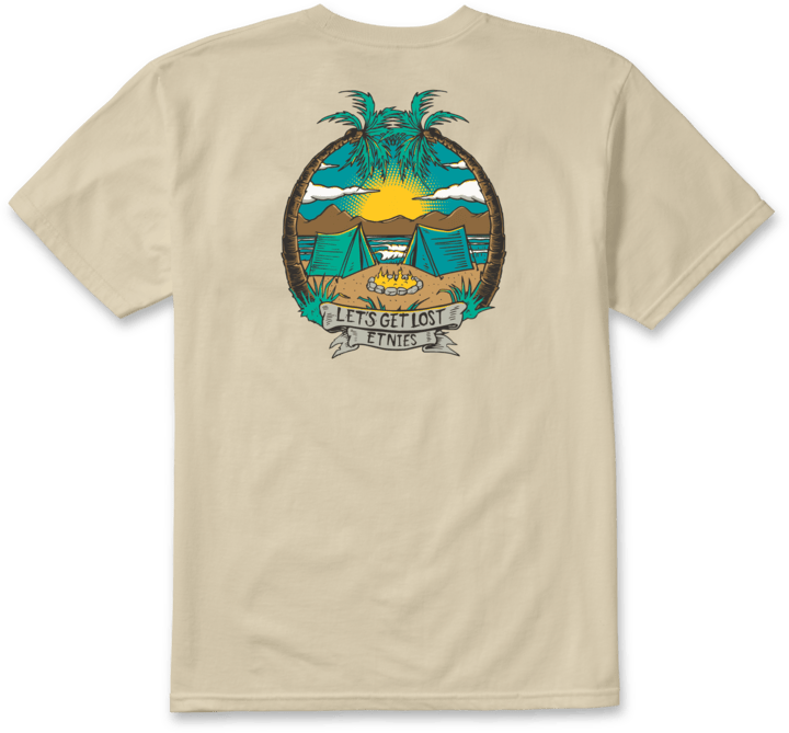Camp Vibes Tee khaki - t-shirt | etnies Official S/S Basic T-Shirt Etnies Skate Original Sustainability Gear