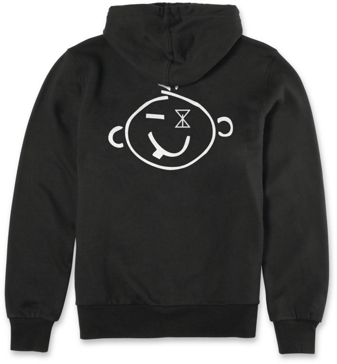 Ko X Sour Solution Pullover - Black | etnies Official Screen Hooded Fleece Etnies Skate Original Sustainability Gear