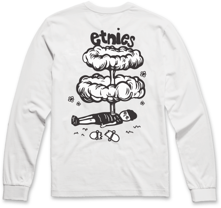 Broken L/S Tee white - t-shirt | etnies Official S/S Basic T-Shirt Etnies Skate Original Sustainability Gear