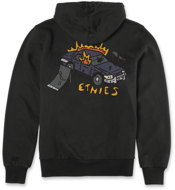 On Fire Pullover black | etnies Official Etnies Skate Original Sustainability Gear