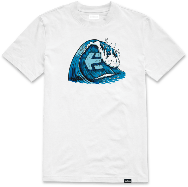 Wave Tee white - t-shirt | etnies Official S/S Basic T-Shirt Etnies Skate Original Sustainability Gear