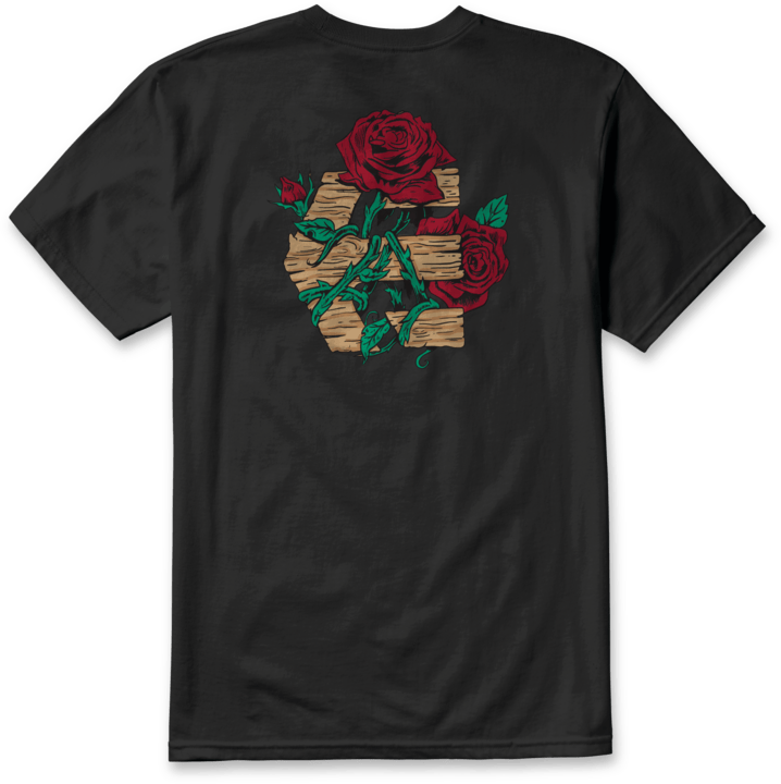 Rose Arrow Tee black - t-shirt | etnies Official S/S Basic T-Shirt Etnies Skate Original Sustainability Gear