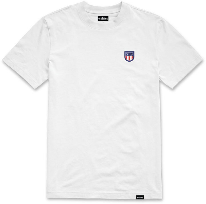Slb Flag Tee white - t-shirt | etnies Official S/S Basic T-Shirt Etnies Skate Original Sustainability Gear