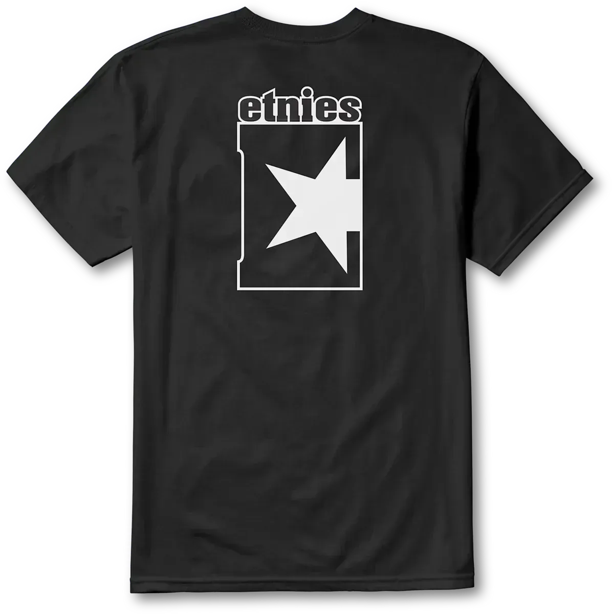 Star Black White Short Sleeve Skate Tee | etnies Official S/S Basic T-Shirt Etnies Skate Original Sustainability Gear