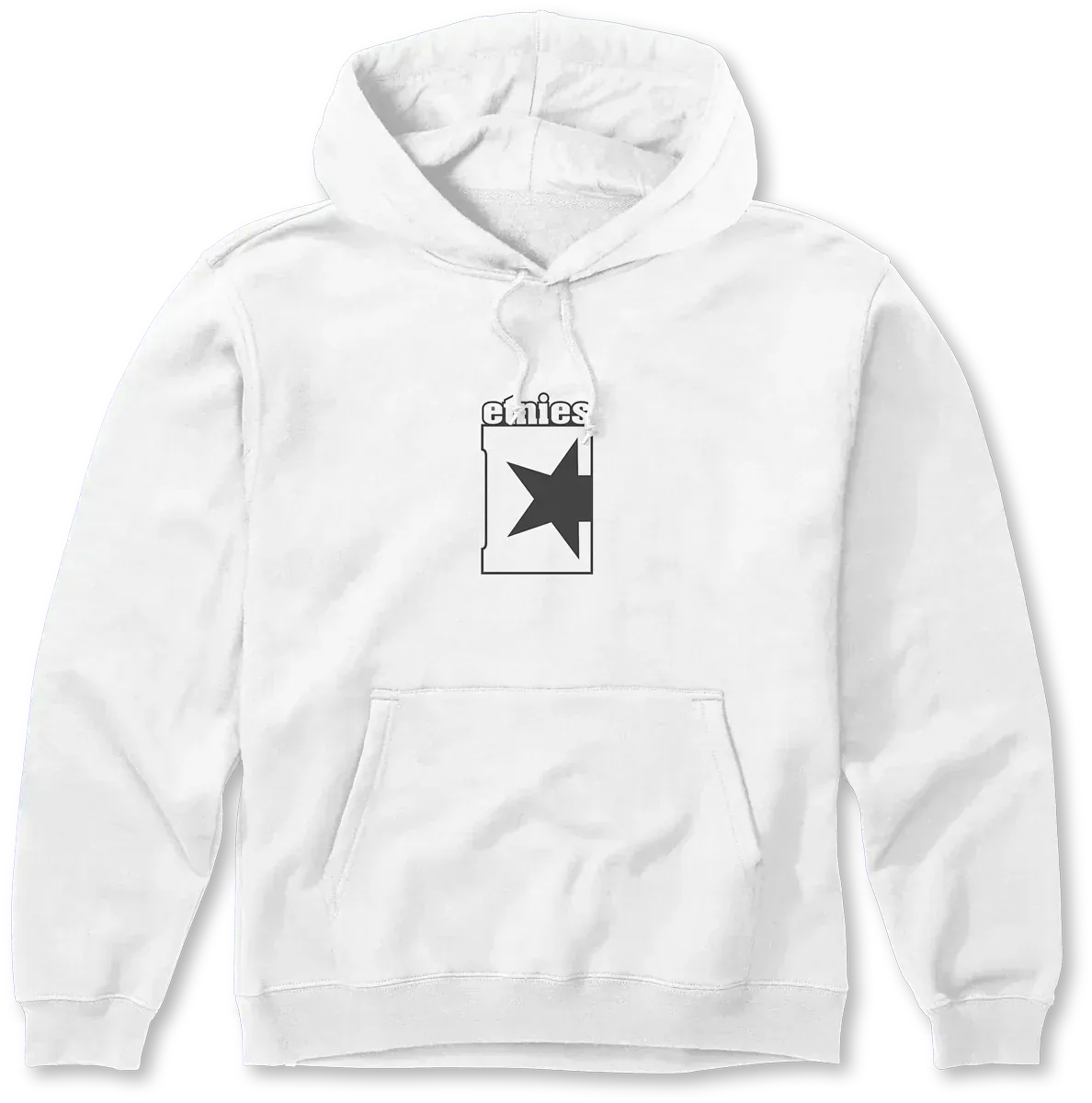 Star White Skate Pullover Hoodie | etnies Official Screen Hooded Fleece Etnies Skate Original Sustainability Gear