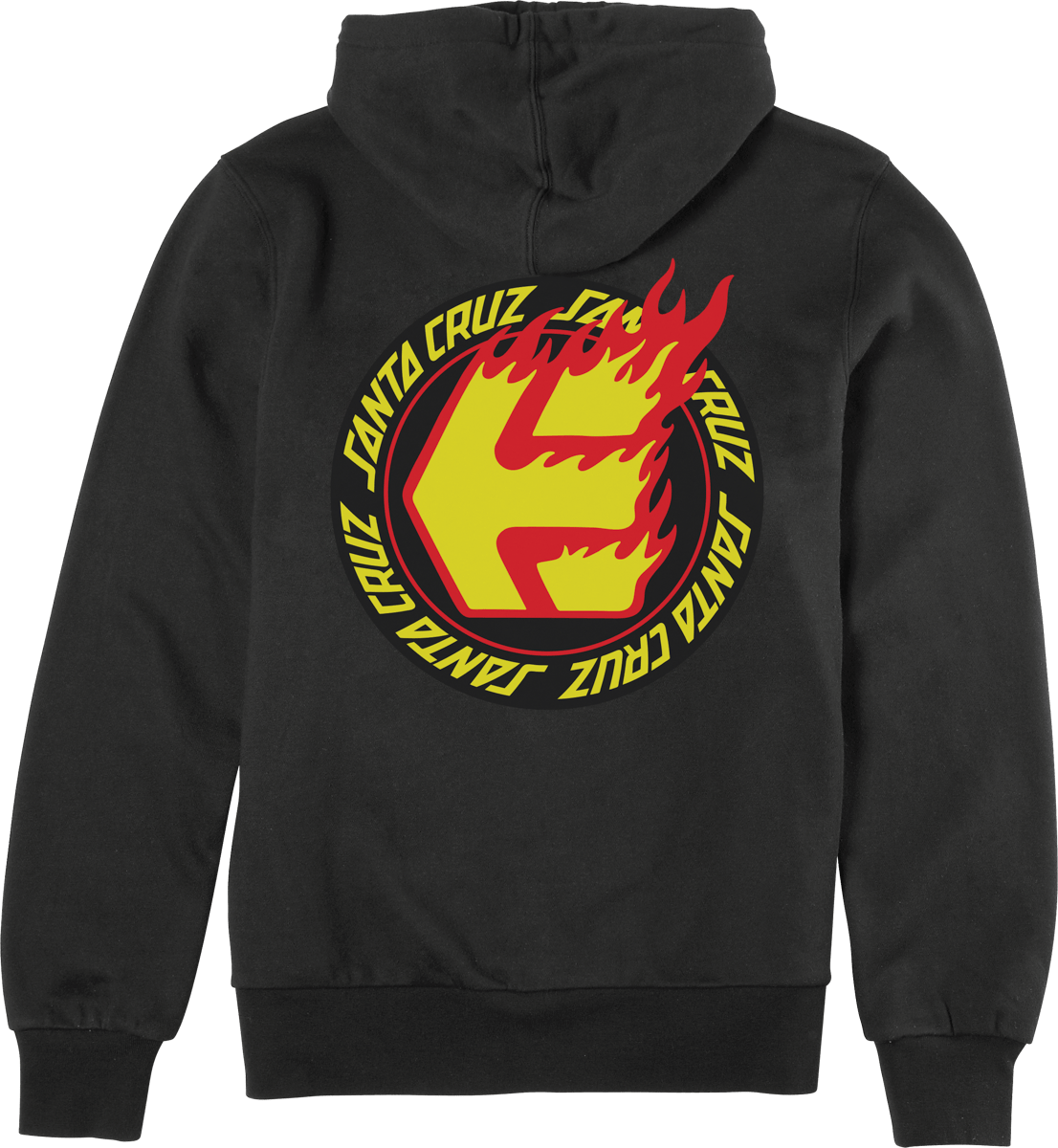 SANTA CRUZ FLAME KIDS PULLOVER Screen Hooded Fleece Etnies Skate Original Sustainability Gear