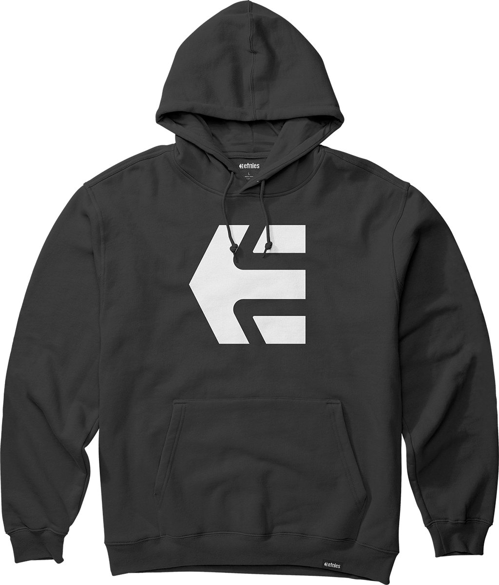 Classic Icon Pullover black/white - hoodie | etnies Official Screen Hooded Fleece Etnies Skate Original Sustainability Gear