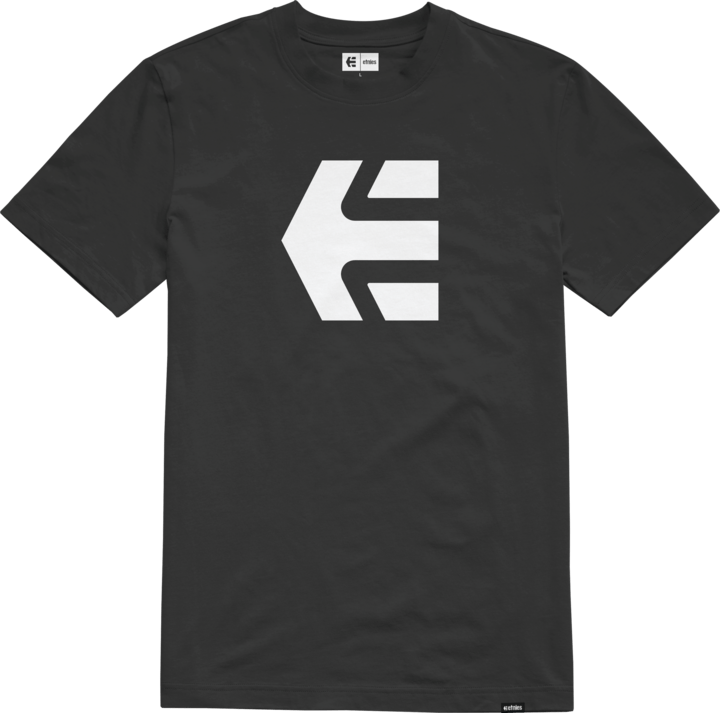 Icon Kids Tee black/white - t-shirt | etnies Official S/S Basic T-Shirt Etnies Skate Original Sustainability Gear