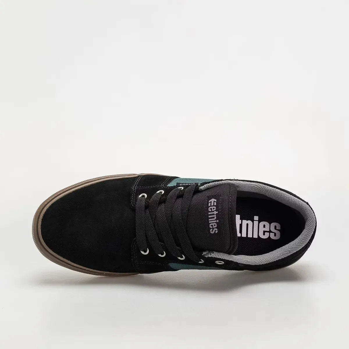 Barge LS Black Teal Low - Top Vulcanized | etnies Official Low-Top Vulcanized Etnies Skate Original Sustainability Gear