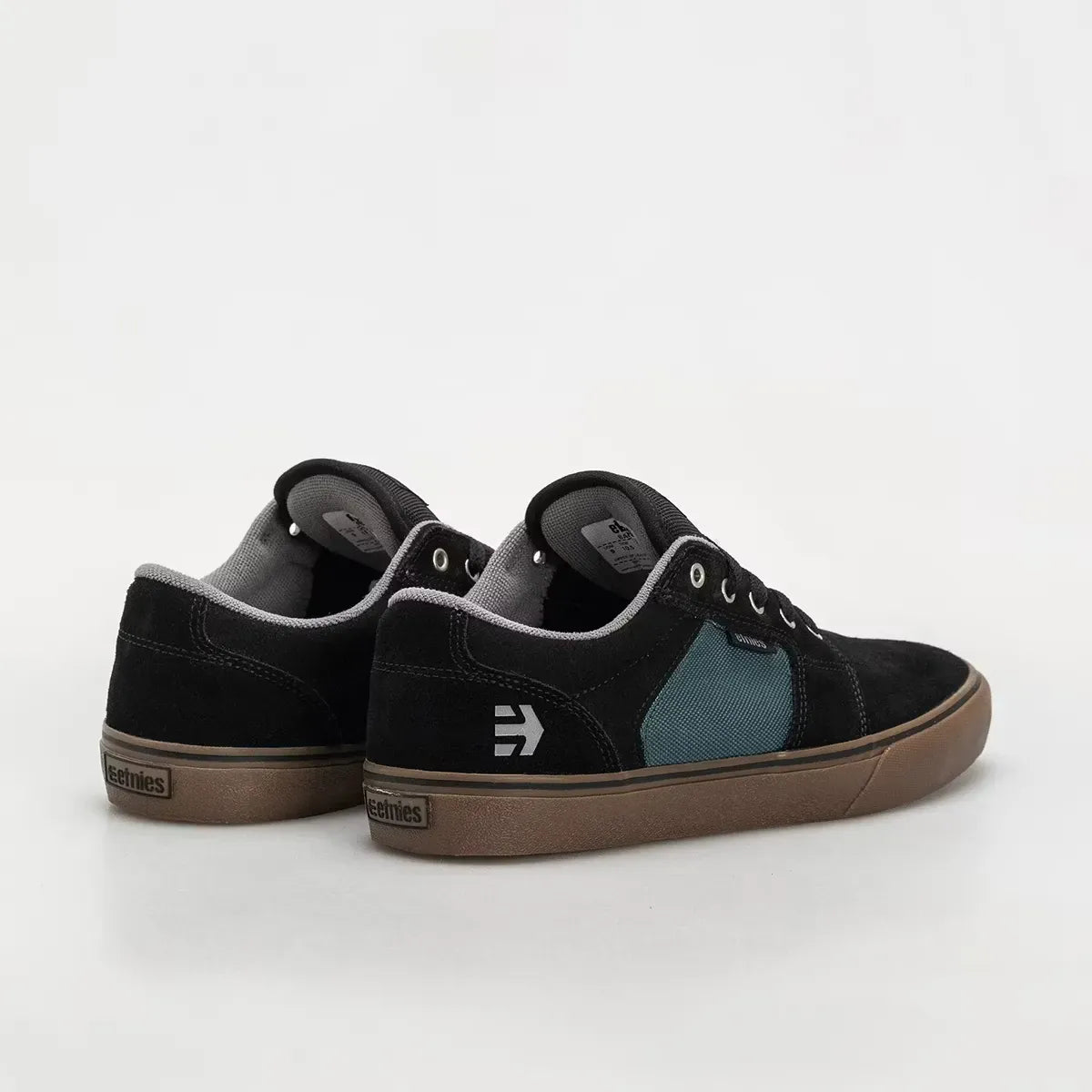 Barge LS Black Teal Low - Top Vulcanized | etnies Official Low-Top Vulcanized Etnies Skate Original Sustainability Gear