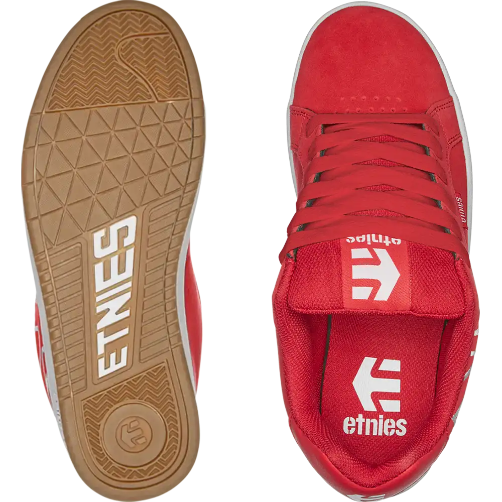 Fader red/white/gum - skate shoes | etnies Official Low-Top Shoe Etnies Skate Original Sustainability Gear