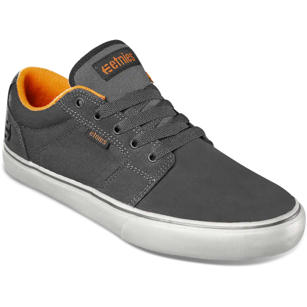 Barge Ls dark grey/black - skate shoes | etnies Official Low-Top Vulcanized Etnies Skate Original Sustainability Gear