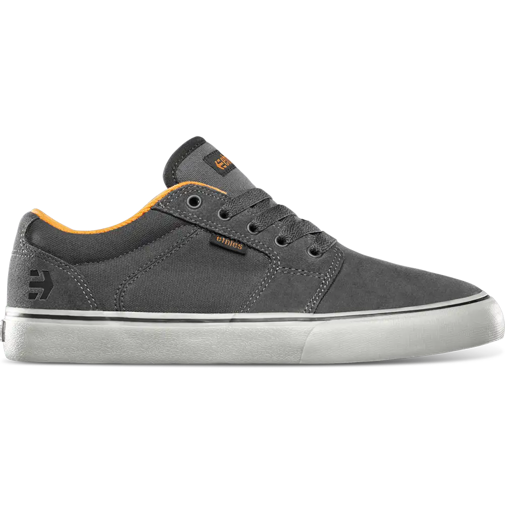 Barge Ls dark grey/black - skate shoes | etnies Official Low-Top Vulcanized Etnies Skate Original Sustainability Gear