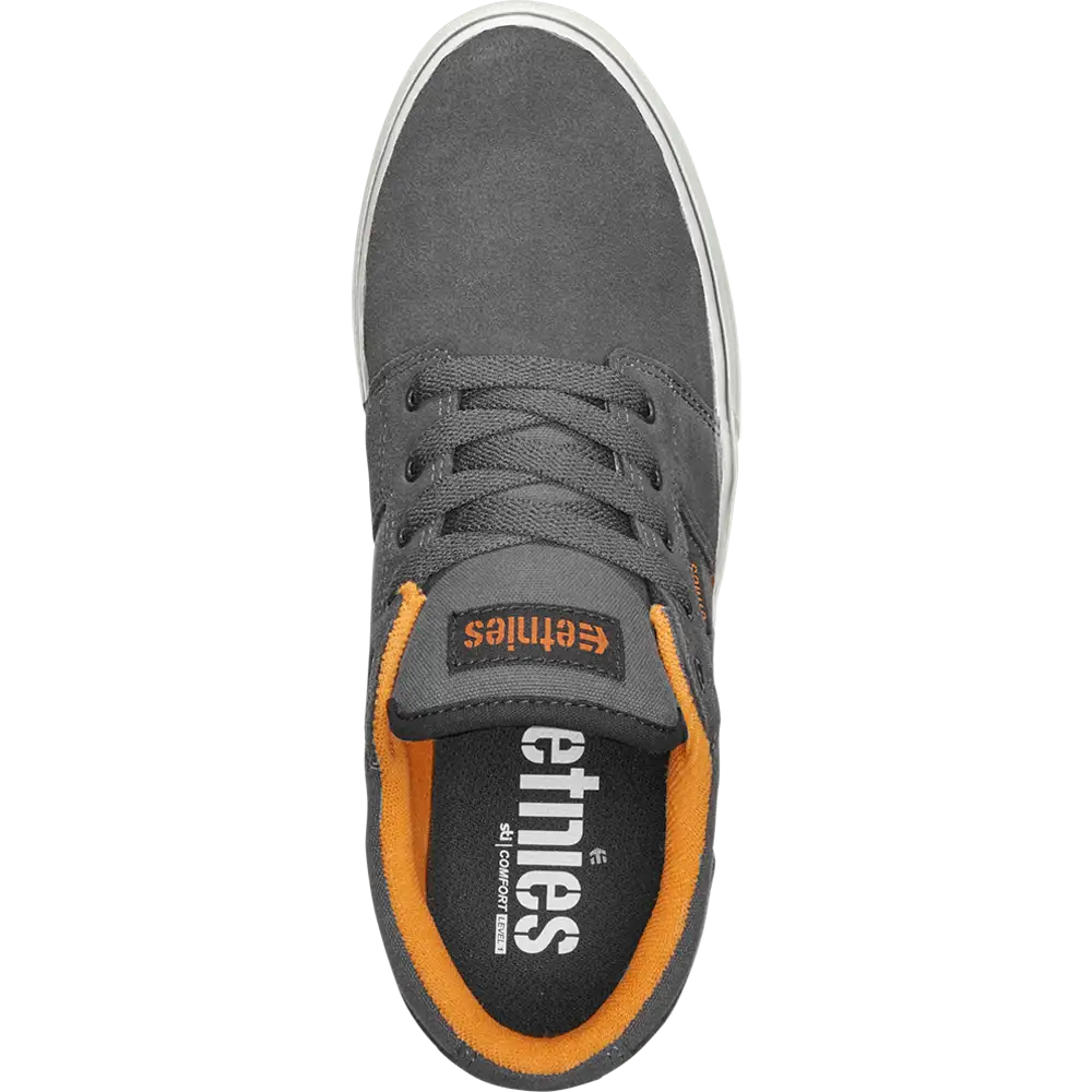 Barge Ls dark grey/black - skate shoes | etnies Official Low-Top Vulcanized Etnies Skate Original Sustainability Gear