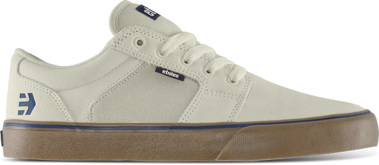 Barge LS White Navy Low - Top Vulcanized | etnies Official Low-Top Vulcanized Etnies Skate Original Sustainability Gear