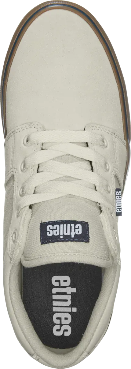 Barge LS White Navy Low - Top Vulcanized | etnies Official Low-Top Vulcanized Etnies Skate Original Sustainability Gear