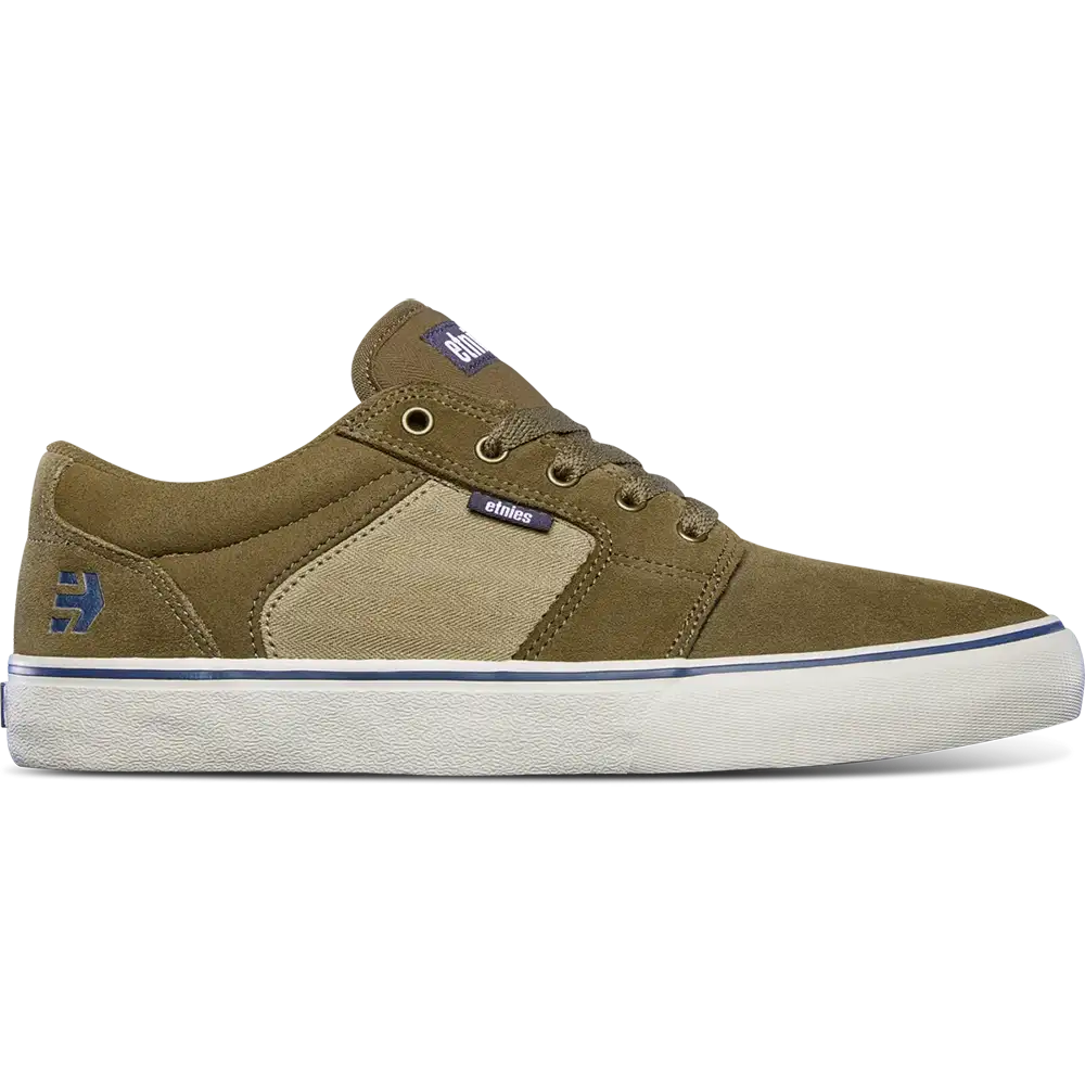 Barge LS Low - Top Vulcanized Brown Tan Blue | etnies Official Low-Top Vulcanized Etnies Skate Original Sustainability Gear