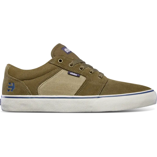Barge LS Low - Top Vulcanized Brown Tan Blue | etnies Official Low-Top Vulcanized Etnies Skate Original Sustainability Gear