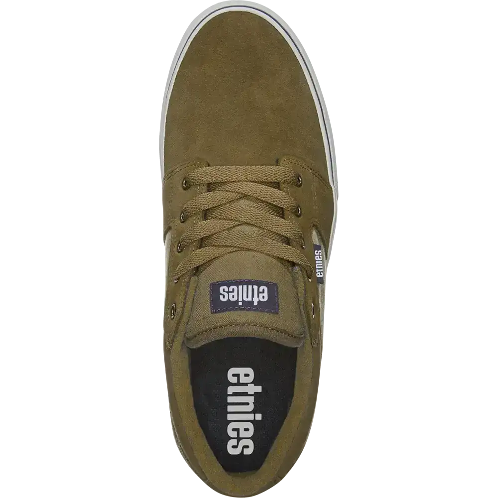 Barge LS Low - Top Vulcanized Brown Tan Blue | etnies Official Low-Top Vulcanized Etnies Skate Original Sustainability Gear