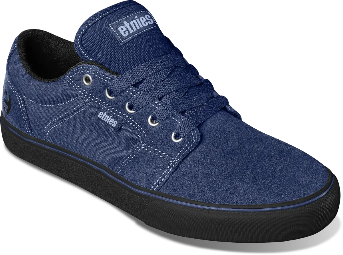 Barge LS Indigo Raw Low - Top Vulcanized | etnies Official Low-Top Vulcanized Etnies Skate Original Sustainability Gear