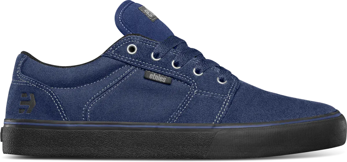 Barge LS Indigo Raw Low - Top Vulcanized | etnies Official Low-Top Vulcanized Etnies Skate Original Sustainability Gear
