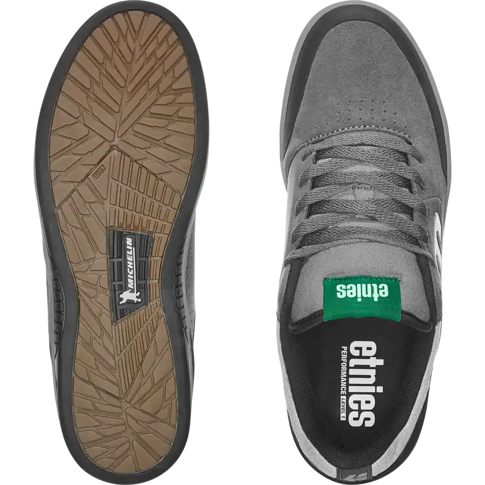 Marana Michelin Low - Top Grey Black  Shoe | etnies Official Low-Top Shoe Etnies Skate Original Sustainability Gear
