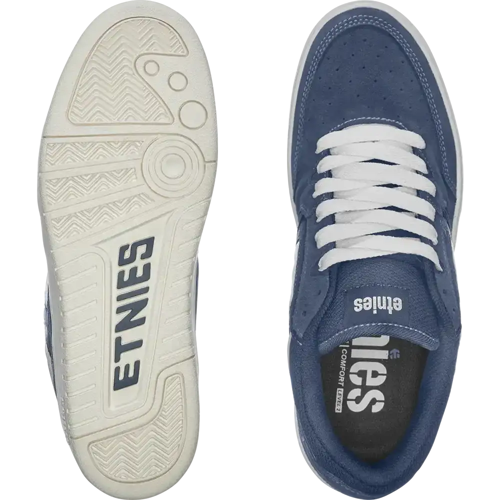 Loot Navy White Low - Top Skate Shoe | etnies Official Low-Top Shoe Etnies Skate Original Sustainability Gear