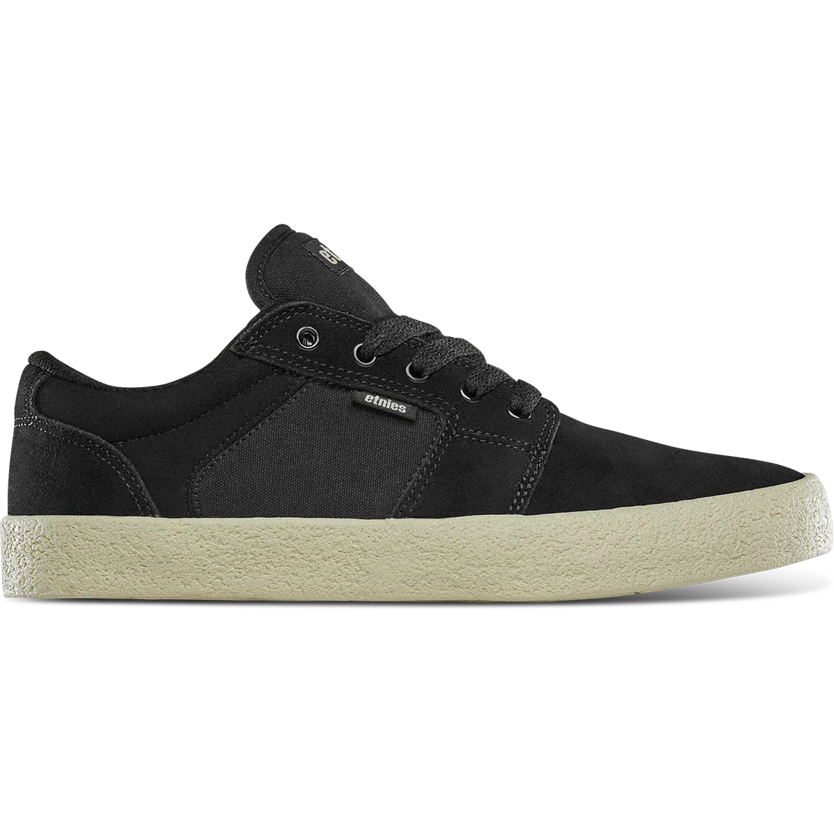 Barge LS Premium Dark Black Vulcanized | etnies Official Low-Top Vulcanized Etnies Skate Original Sustainability Gear