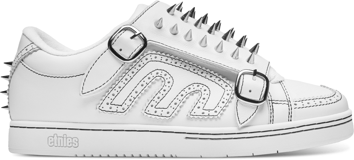 Kingpin Spikes White Skate Shoe Streetwear | etnies Official Etnies Skate Original Sustainability Gear