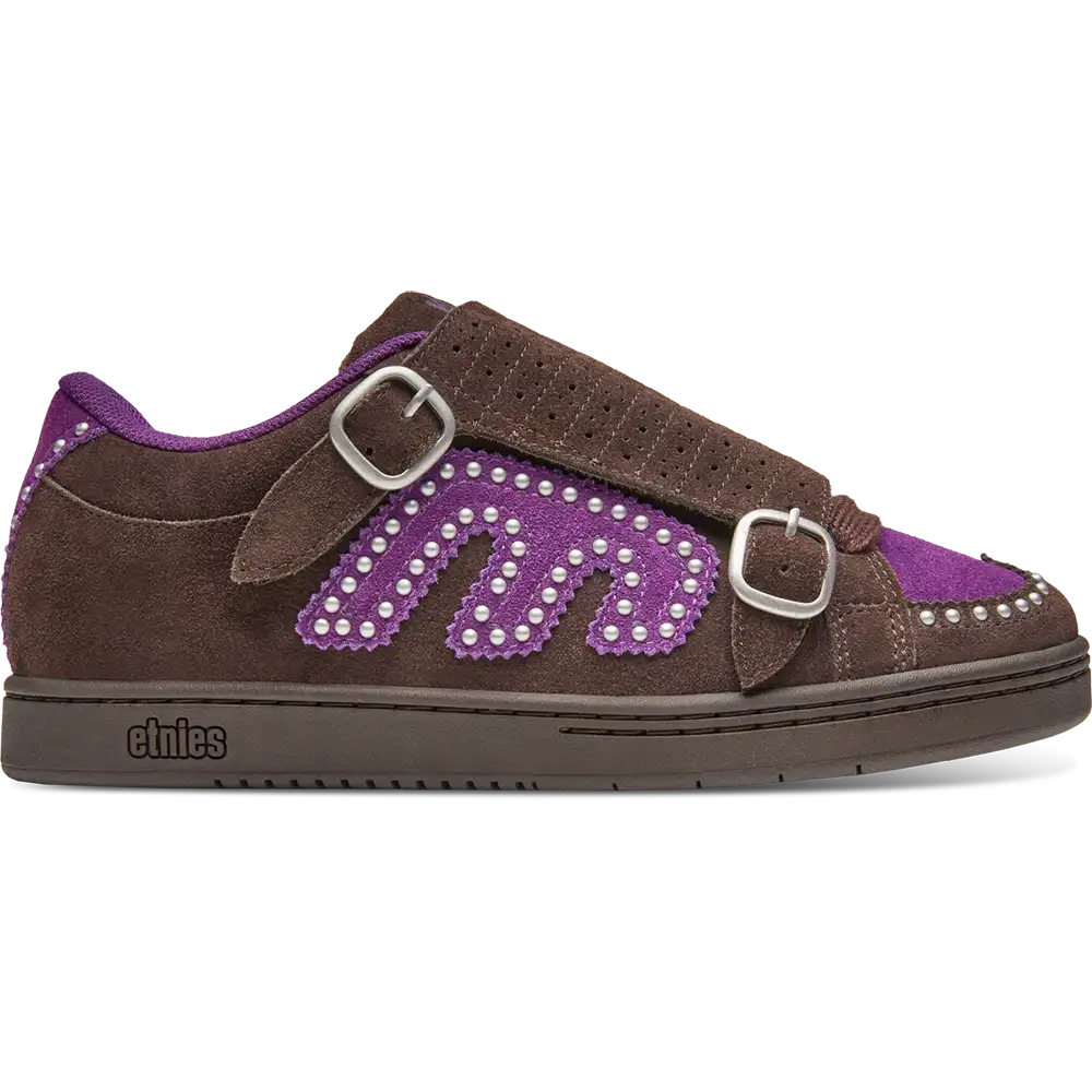Kingpin Studs Brown Purple Skate Shoe | etnies Official Etnies Skate Original Sustainability Gear