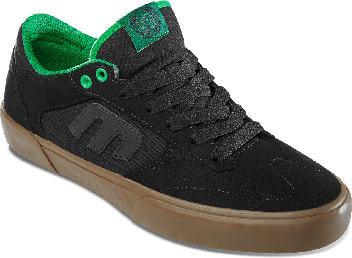Windrow Vulc X Dig black/green/gum | etnies Official High-Top Vulcanized Etnies Skate Original Sustainability Gear