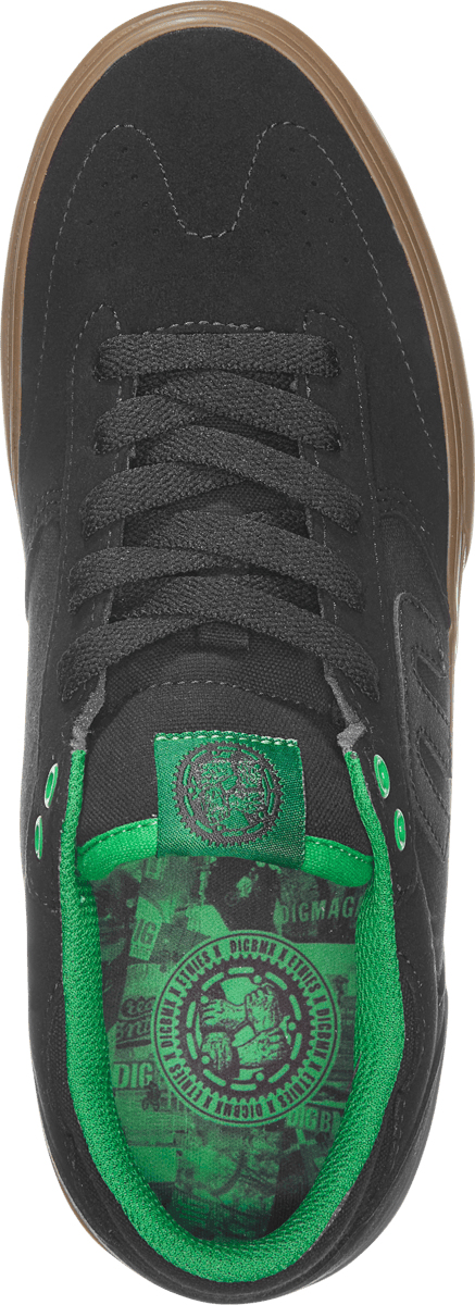 Windrow Vulc X Dig black/green/gum | etnies Official High-Top Vulcanized Etnies Skate Original Sustainability Gear