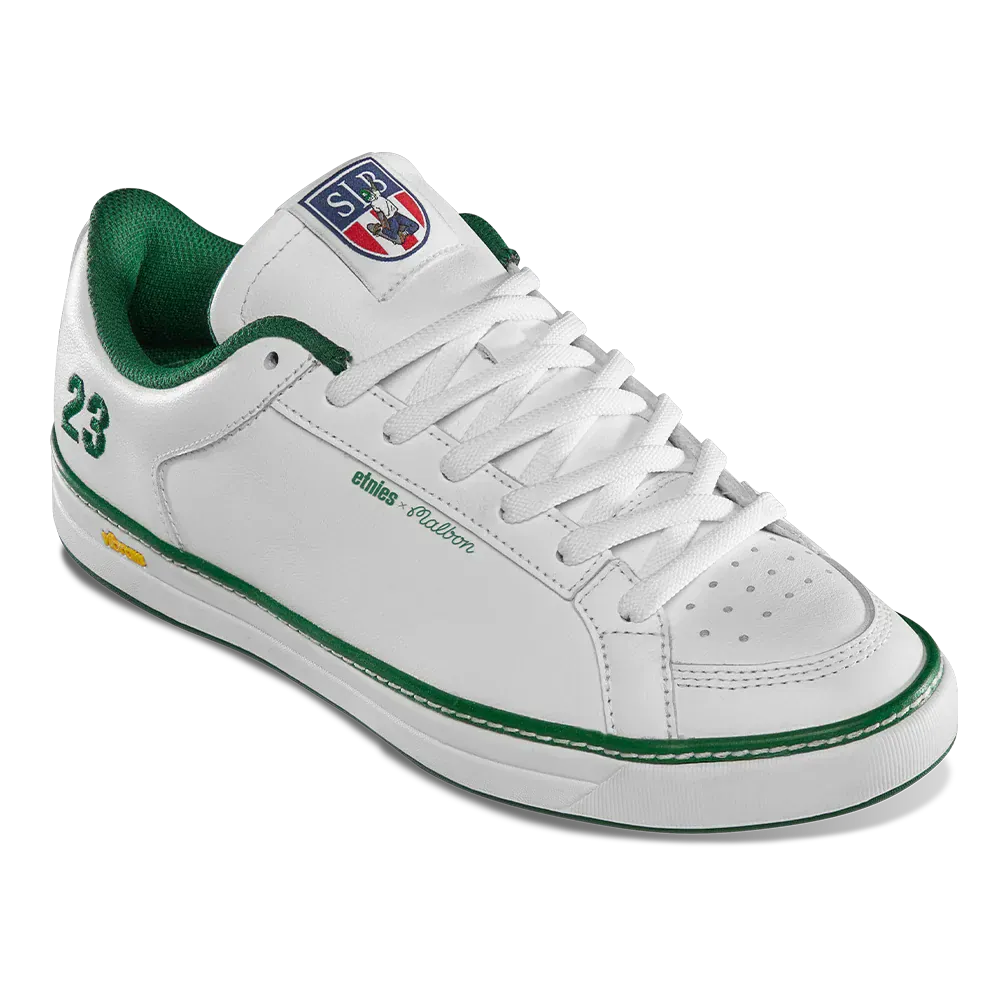 Sal 23 x Malbon White Green Skate Shoe | etnies Official Low-Top Shoe Etnies Skate Original Sustainability Gear