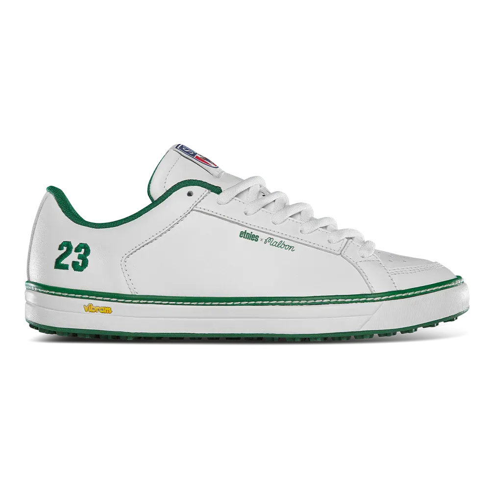 Sal 23 x Malbon White Green Skate Shoe | etnies Official Low-Top Shoe Etnies Skate Original Sustainability Gear