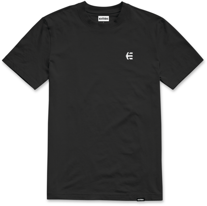Team Embroidery Tee black/white - t-shirt | etnies Official S/S Basic T-Shirt Etnies Skate Original Sustainability Gear