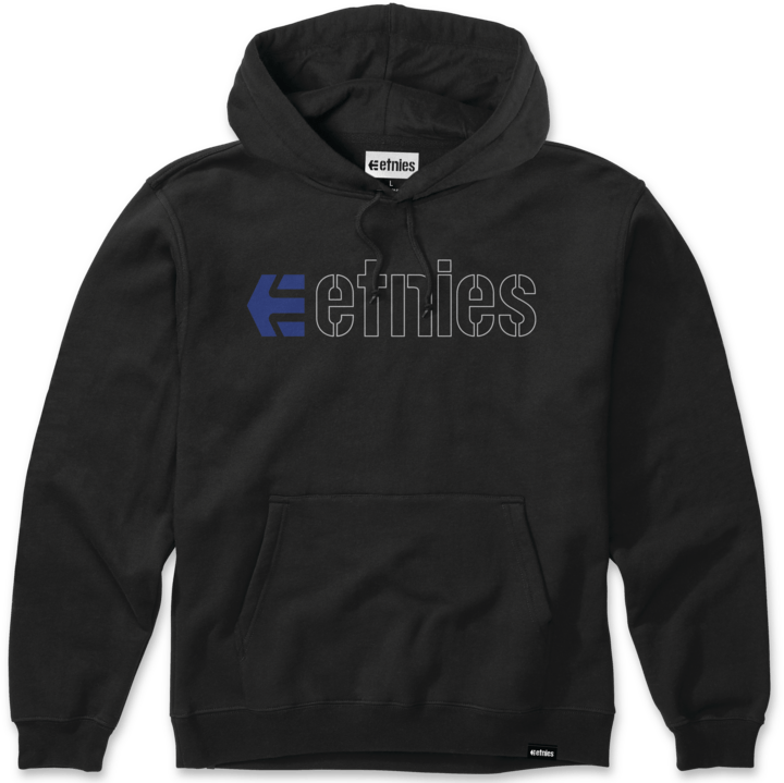 Ecorp Pullover black/blue/white | etnies Official Screen Hooded Fleece Etnies Skate Original Sustainability Gear