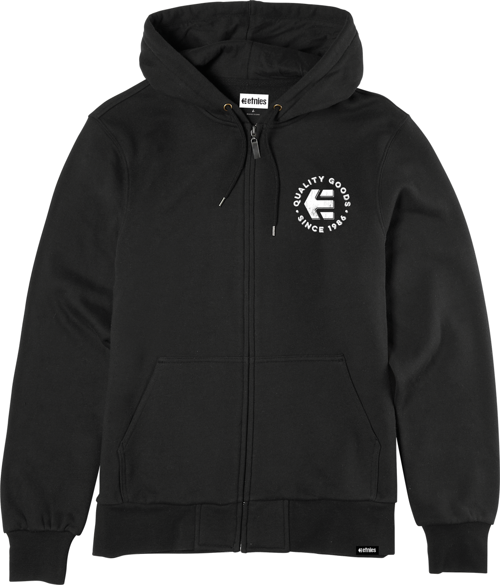 Black men's pull over with zip - etnies