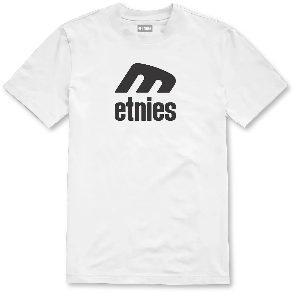 Icon E Tee White Short Sleeve Shirt | etnies Official S/S Basic T-Shirt Etnies Skate Original Sustainability Gear