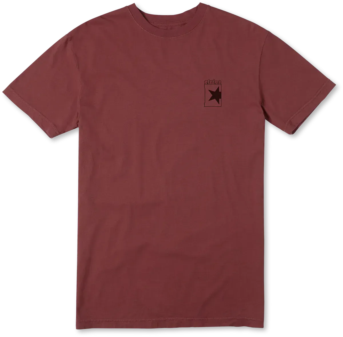 Star Burgundy Short Sleeve Skate Tee | etnies Official S/S Basic T-Shirt Etnies Skate Original Sustainability Gear