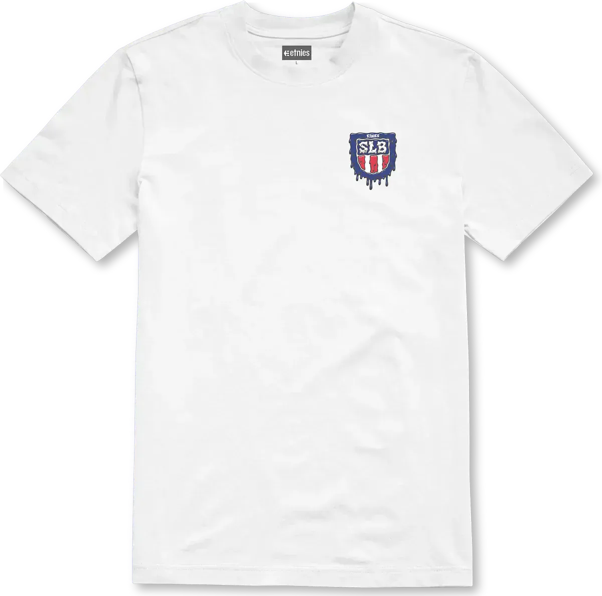 SLB x Jimbo White Short Sleeve Skate Tee | etnies Official S/S Basic T-Shirt Etnies Skate Original Sustainability Gear