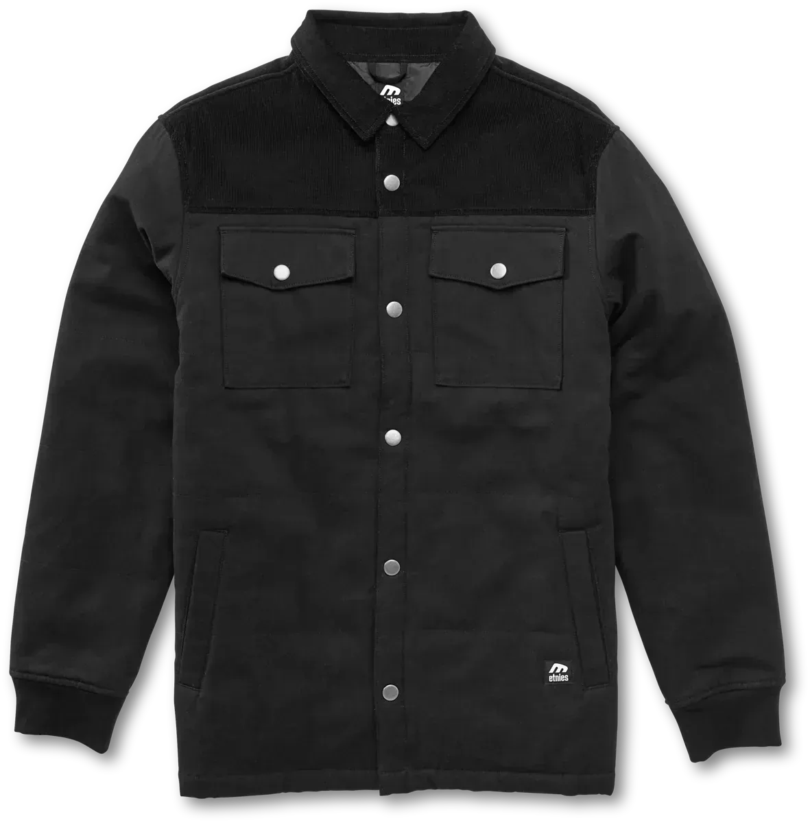 Woodsman Black Skate Fleece Shirt  | etnies Official Novelty Fleece Etnies Skate Original Sustainability Gear