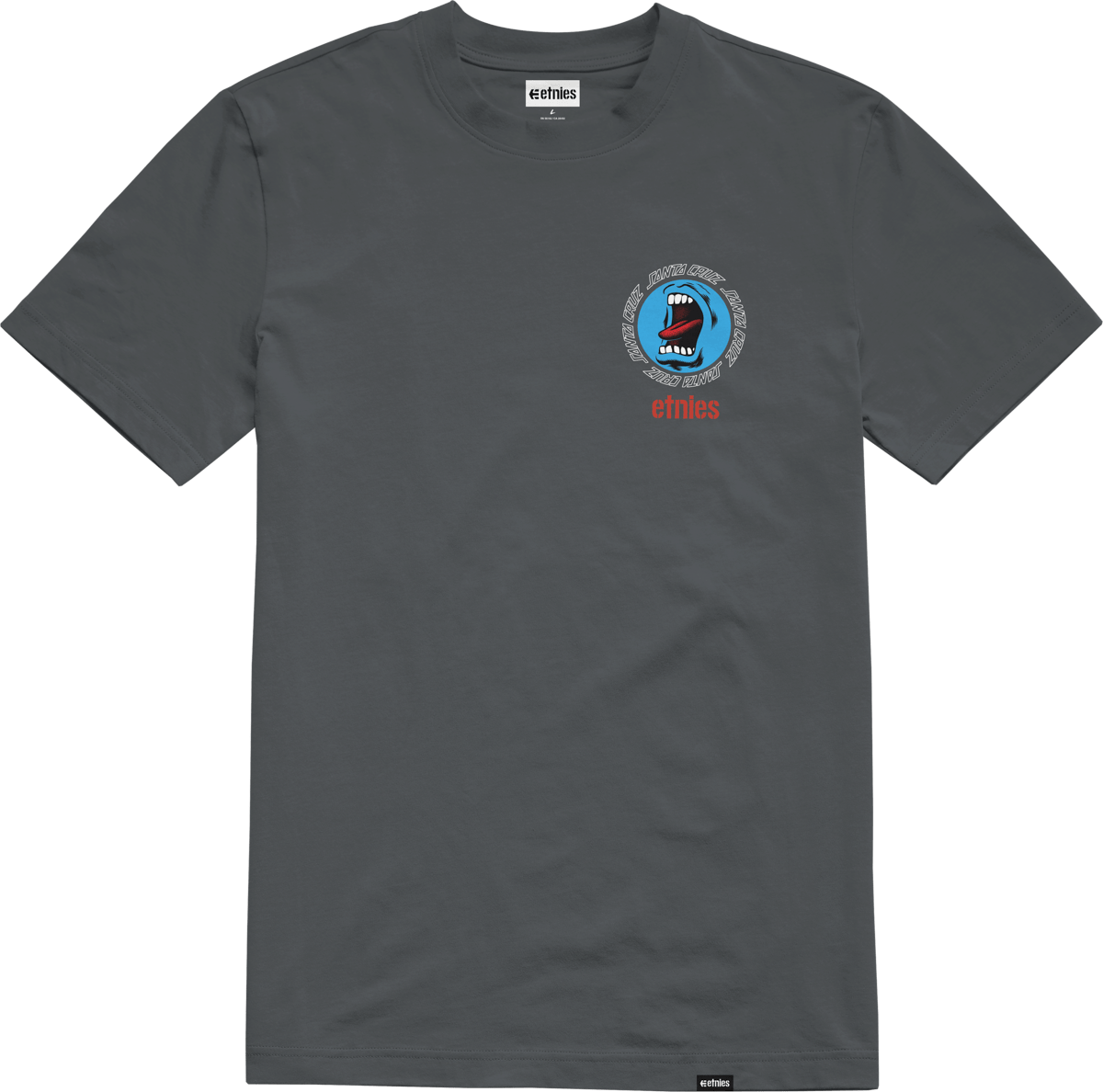 SANTA CRUZ SCREAMING HAND TEE S/S Basic T-Shirt Etnies Skate Original Sustainability Gear