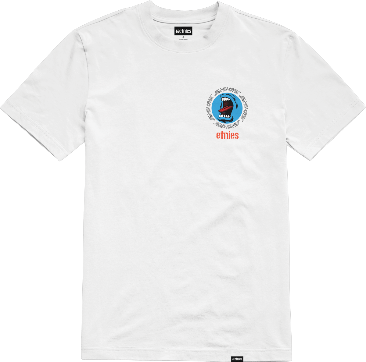 SANTA CRUZ SCREAMING HAND TEE S/S Basic T-Shirt Etnies Skate Original Sustainability Gear
