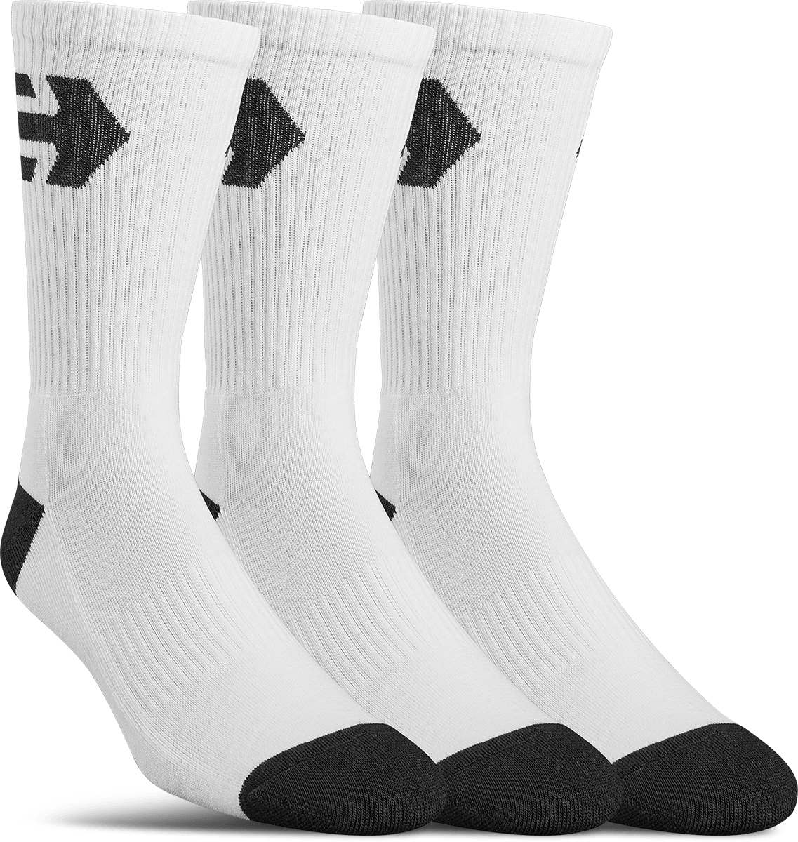 Direct 2 Socks white - socks | etnies Official Crew Sock Etnies WHITE / ONE SIZE Skate Original Sustainability Gear 4140001317 889262676075