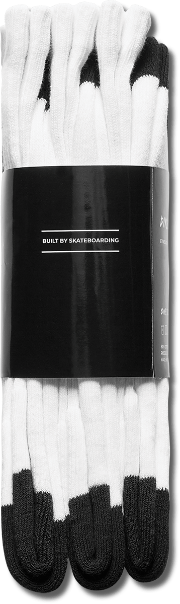 Direct 2 Socks white - socks | etnies Official Crew Sock Etnies WHITE / ONE SIZE Skate Original Sustainability Gear 4140001317 889262676075