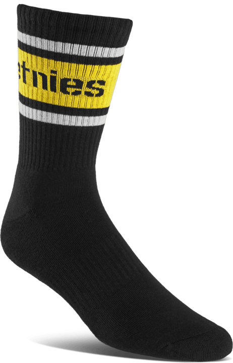 etnies crew socks black/yellow | etnies Official Etnies BLACK/YELLOW / One Size Skate Original Sustainability Gear 4140001354.974.OS.1ST 194691656957